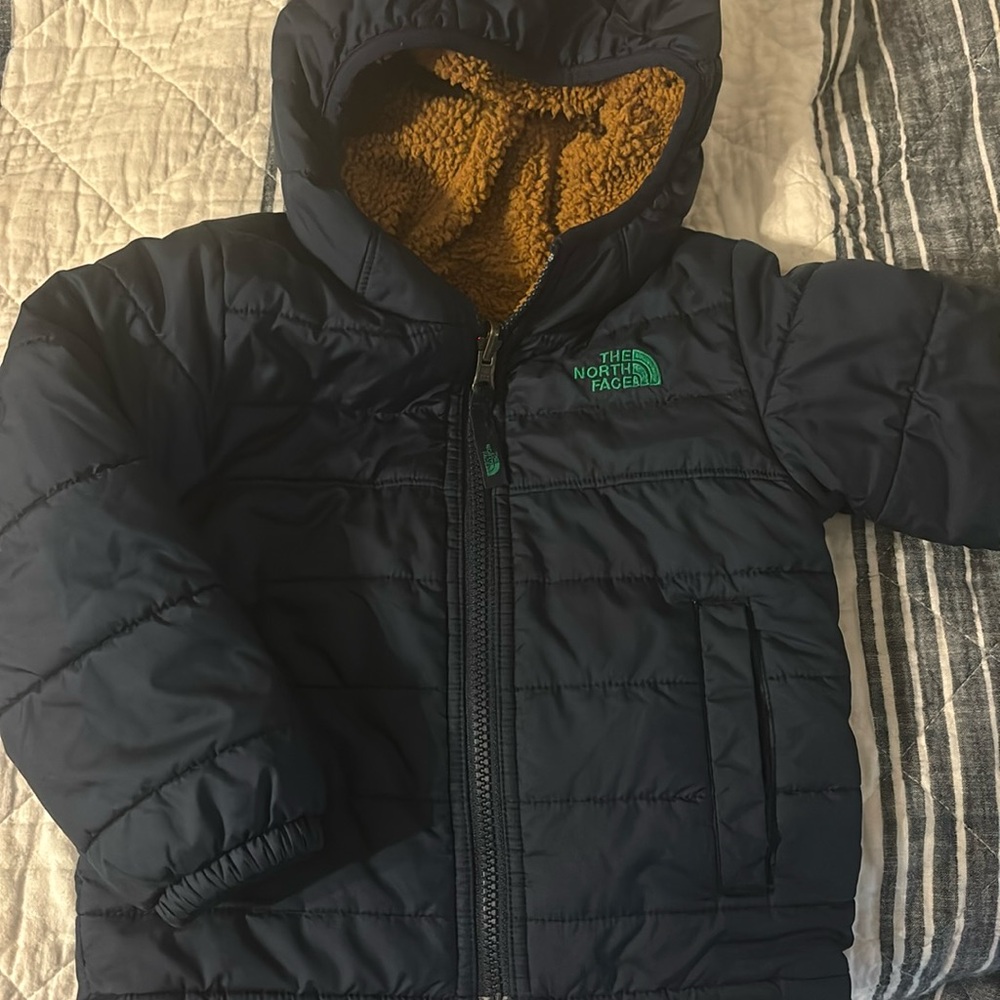 EUC Boys North Face Reversible Coat